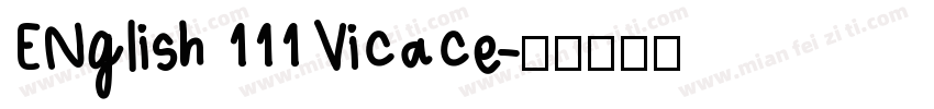 ENglish 111 Vicace字体转换